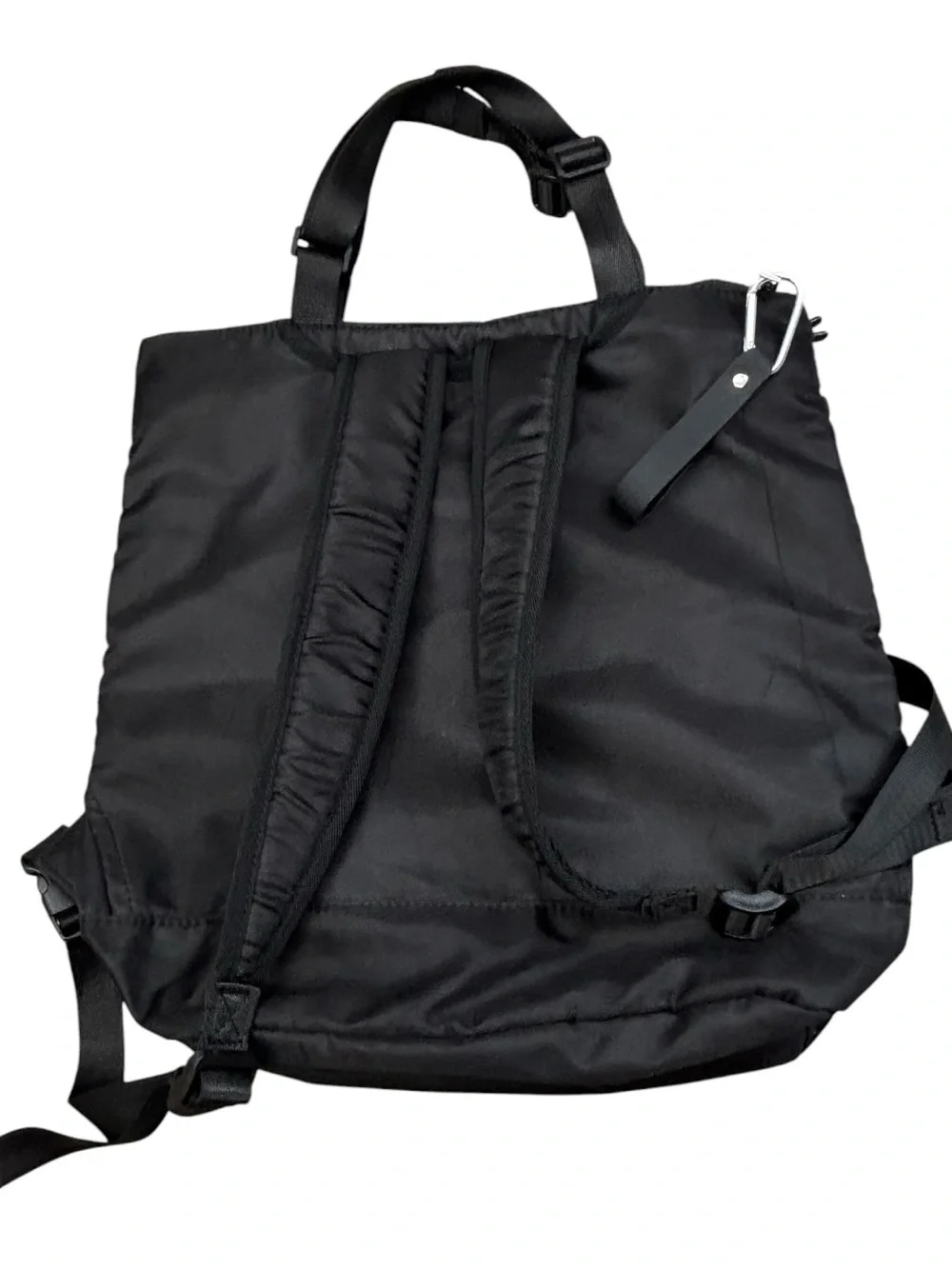 BEARPAW Convertible Nylon Tote Backpack Black Bag
